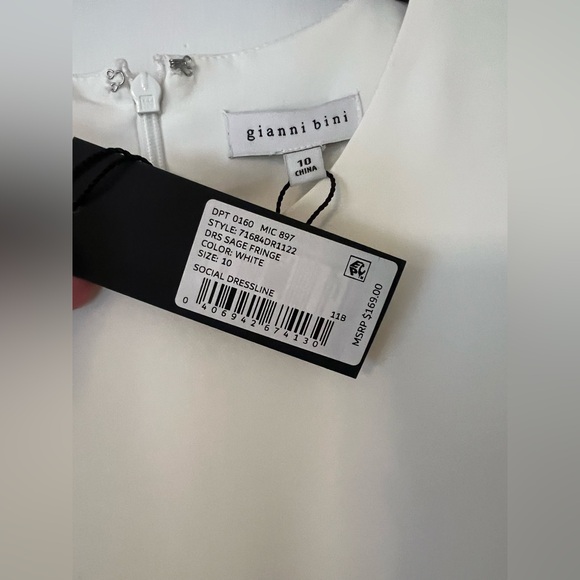 Gianni Bini White Fringe Dress - Picture 5 of 6